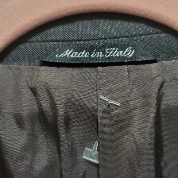 Sartoriale Marzotto Blazer Sport Coat Jacket Men Italy 44L Dark Gray wool - Picture 3 of 12